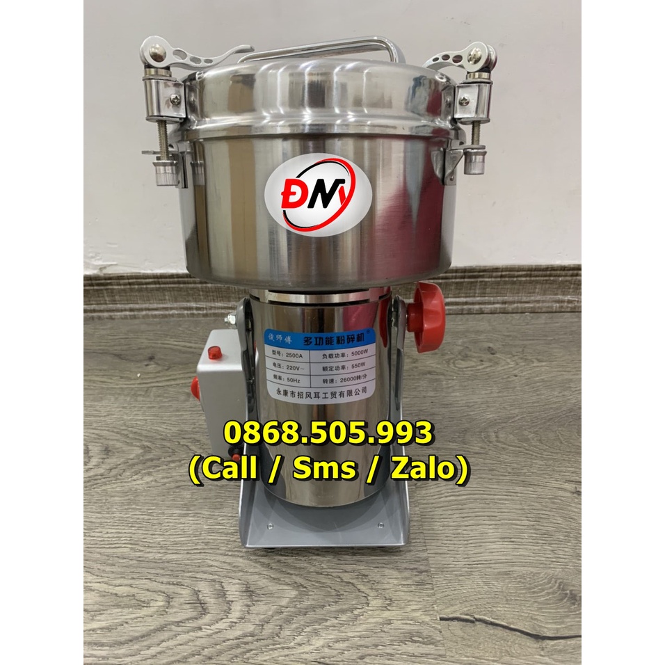 Máy xay thuốc bắc 2500G INOX SUS 304