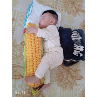 Bắp ngô nhồi bông mềm mại cho bé ôm ngủ, gối chặn cho bé. Gối ôm Trái bắp 3d