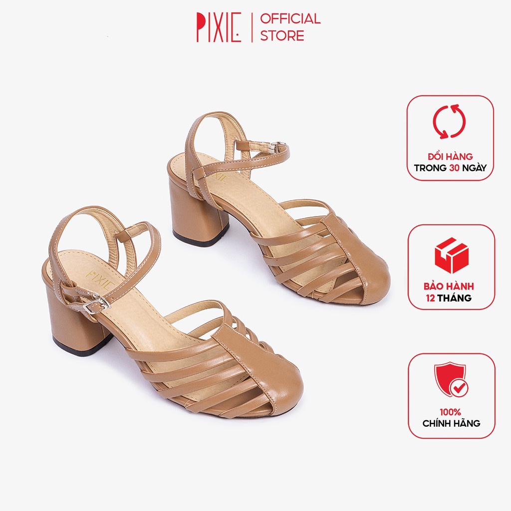 Sandal Cao Gót 7cm Dáng Rọ Pixie X766