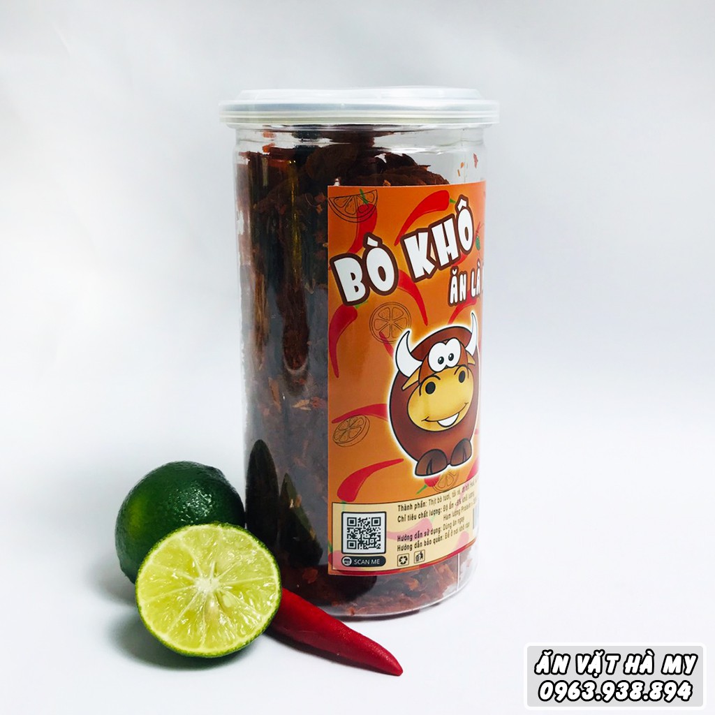 [Mã GROXUAN1 giảm 8% đơn 150K] Khô bò miếng Hà My hũ 250g đồ ăn vặt Hà My | BigBuy360 - bigbuy360.vn