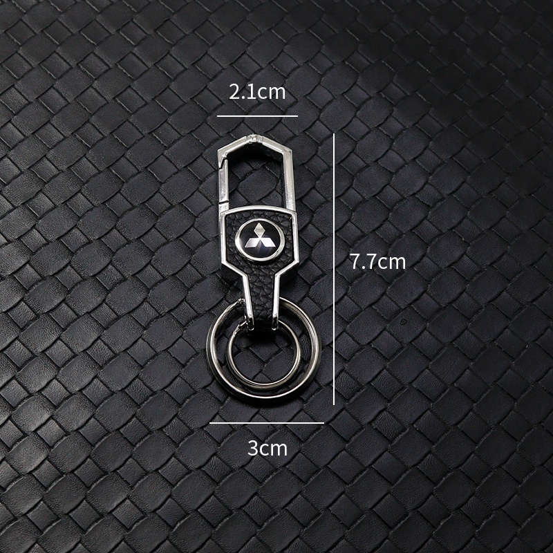 Móc Khóa Logo 3D Cao Cấp Cho Ô Tô Mitsubishi ASX Lancer Pajero Outlander L200 EVO Lancer