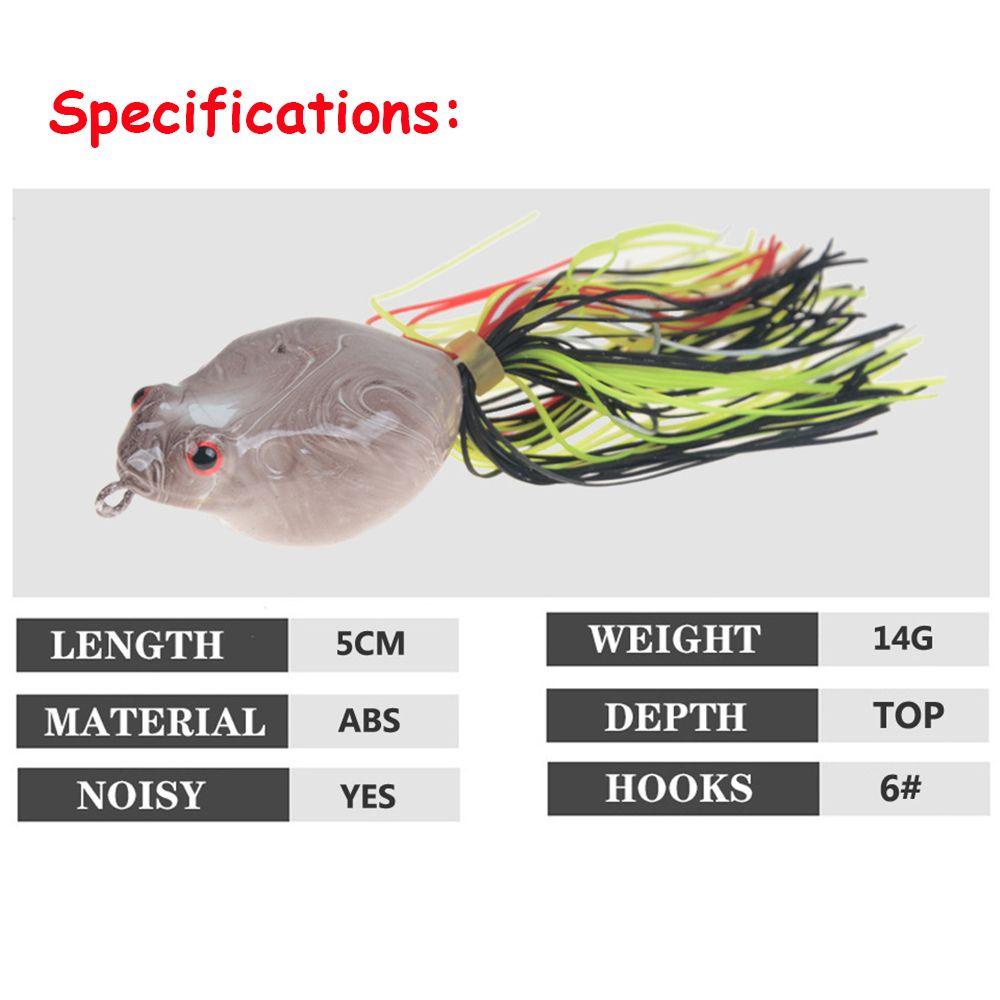 Mồi Câu Cá Giả Hình Ếch 14g 5cm 14g 5cm