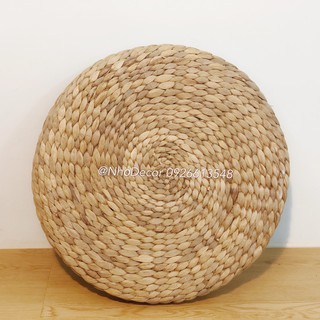 Nệm ngồi hình tròn lục bình decor