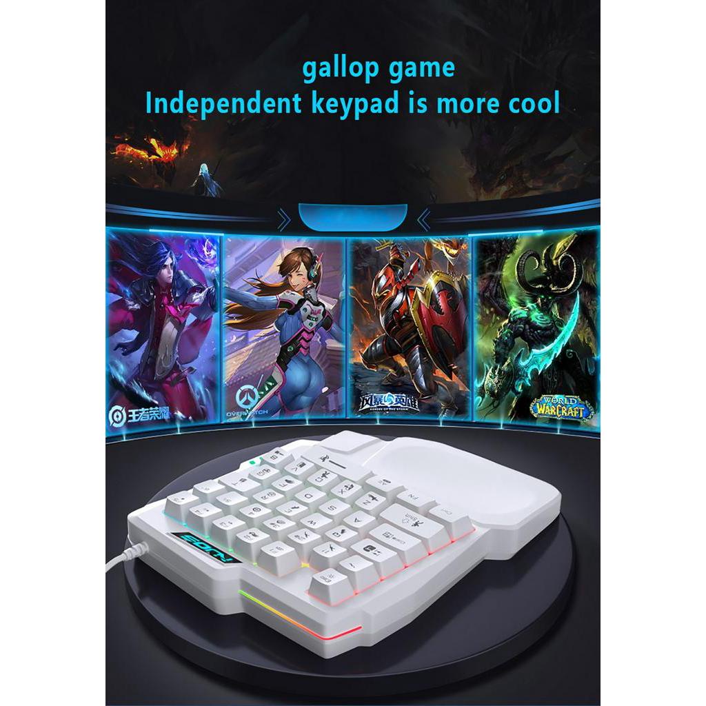 Jama Bàn Phím Chơi game 35 Phím Có Đèn Nền acc usb rgb Dành Cho Điện Thoại Di Động / Máy Tính Bảng pubg