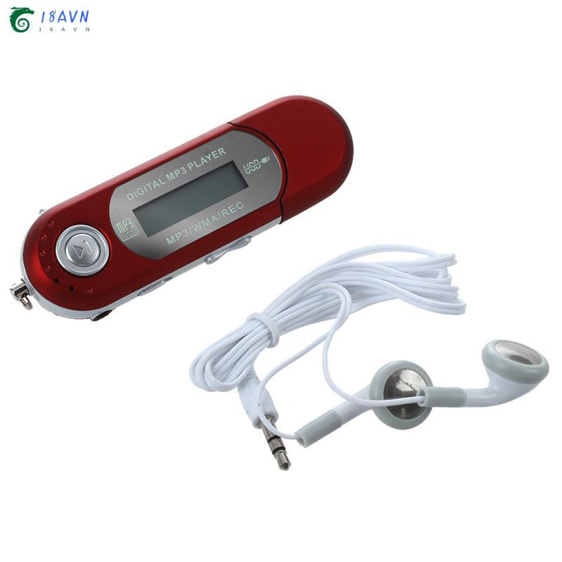 8G USB Flash Drive MP3 Player FM Walkman red