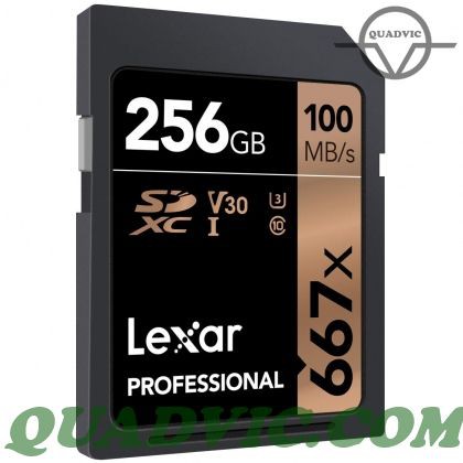 Thẻ nhớ 64GB 128GB 256GB SDXC Lexar Professional 667x 100MB/s quay phim 8K Quadvic.com