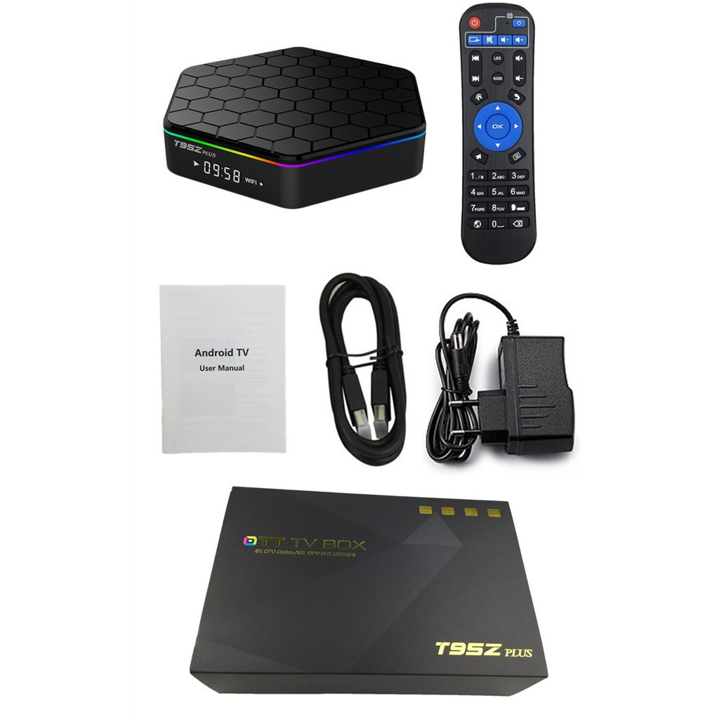 Bộ TV box 3gb 32gb T95z Plus S912 Android 7.1 Kodi 17.6 Octa-Core 5G-WIFI BT4