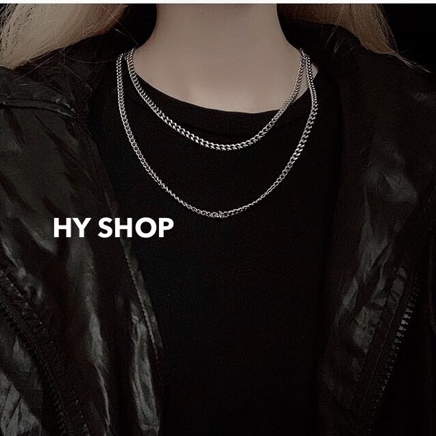 Vòng cổ titan siêu bền cá tính cực chắc chắn thép y tế không gỉ không dị ứng - dây chuyền Unisex BTS