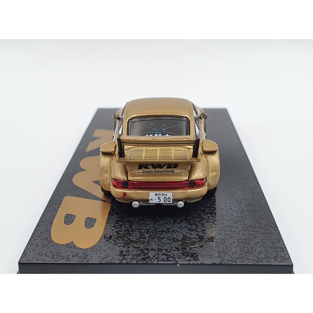 Xe Mô Hình Porsche RWB 930 1:64 Tarmac Works (Vàng Đồng)