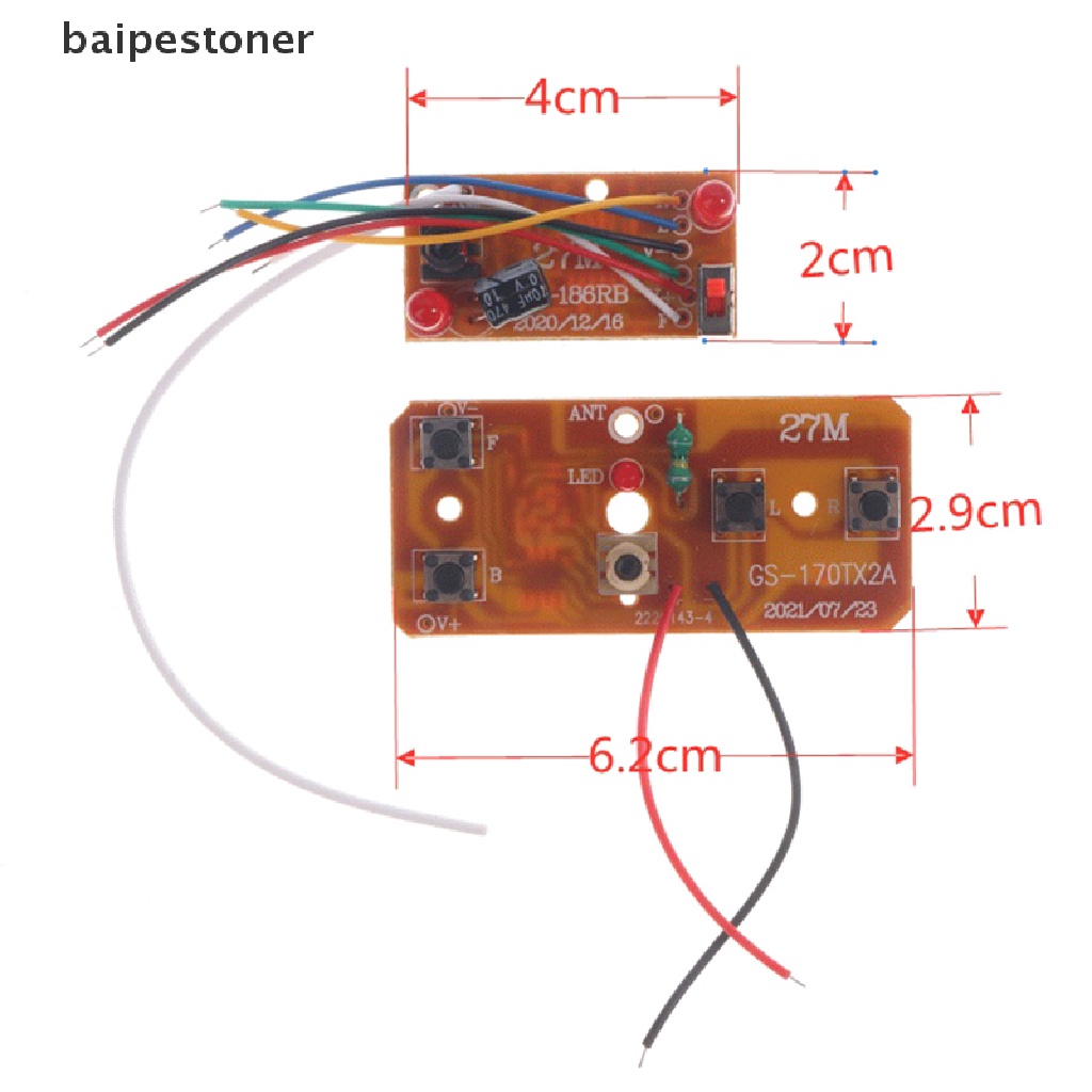 Bảng Mạch Truyền Nhận Tín Hiệu Radio 27MHz 4CH RC Cho Xe Hơi Điều Khiển Từ Xa ♨Bán Chạy
