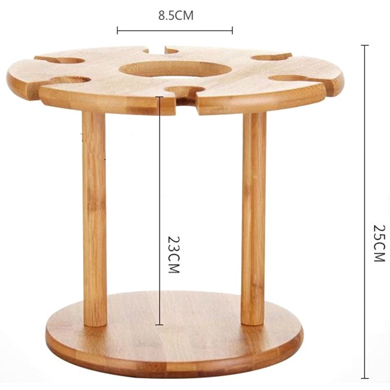 Detachable Wine Rack Wood Wine Glass Holder Bamboo Tabletop Wine Glass Drying Racks Camping | BigBuy360 - bigbuy360.vn