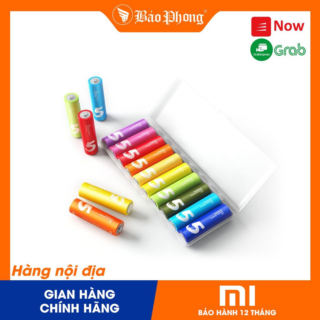 Pin tiểu AA/AAA 10 viên XIAOMI Rainbow Battery