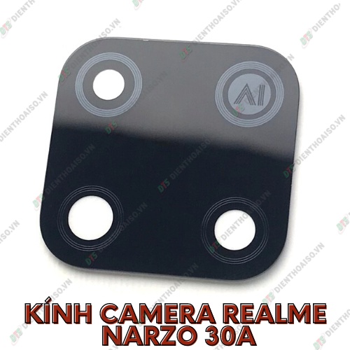 Mặt kính camera realme narzo 30a có sẵn keo dán