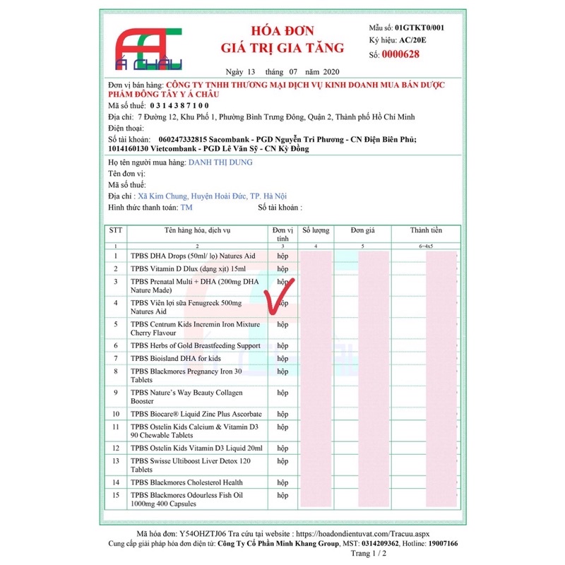 Cỏ lợi sữa Fenugreek 610mg Uk Anh Quốc