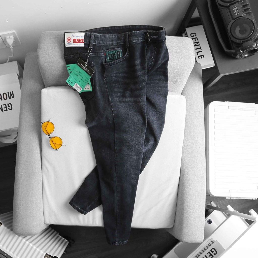 HCM️⚡ Quần Jean Dài, Quần Jean Nam Thêu Logo Màu Xám Dành Cho Nam Và Nữ Mina_fashion