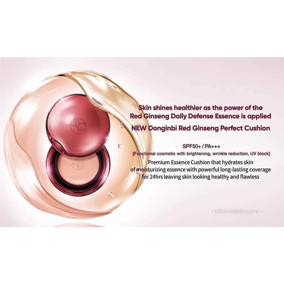 Set 2 Phấn nước tinh chất hồng sâm Donginbi Red Ginseng Perfect Cushion SPF50+PA+++ | BigBuy360 - bigbuy360.vn