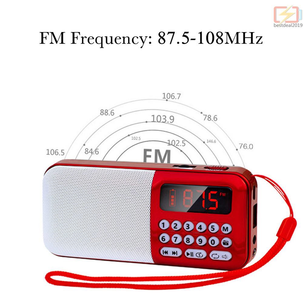 Loa Nghe Nhạc Mp3 Không Dây Hỗ Trợ Thẻ Tf / Usb / Đài Fm Có Thể Sạc Lại Kèm Tai Nghe