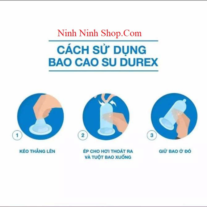 [COMBO 2] Bao cao su Durex Invisible - BCS siêu mỏng cảm giác thật + TẶNG 1 Gel durex Play (50 ml)