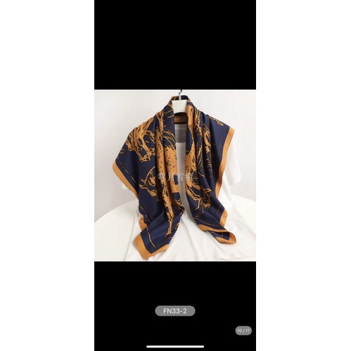 Khăn choàng cổ lụa vuông đa năng cao cấp size 110x110cm