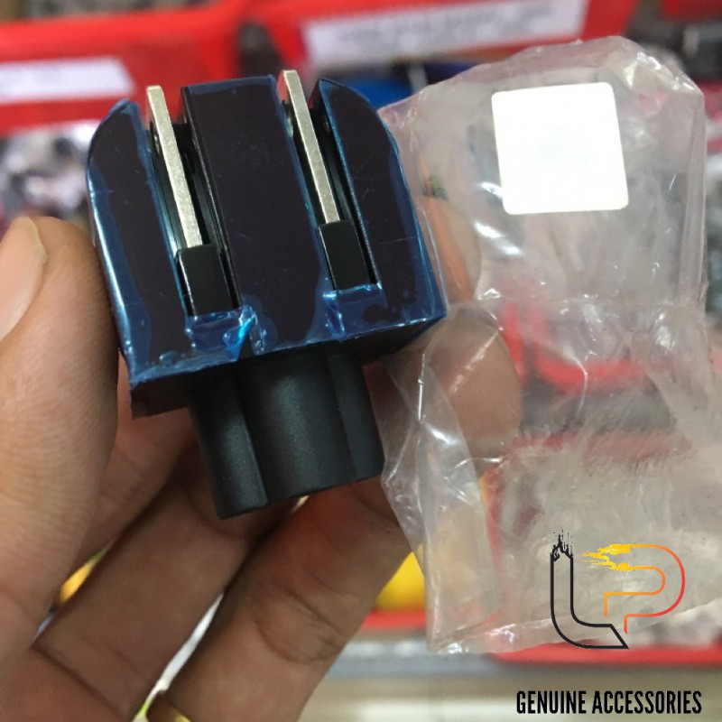 Đầu chuyển đổi 2 chấu bộ sạc laptop HP dạng 2 chấu chân dẹt - ĐẦU CẮM ADDAPTER NGUỒN HP