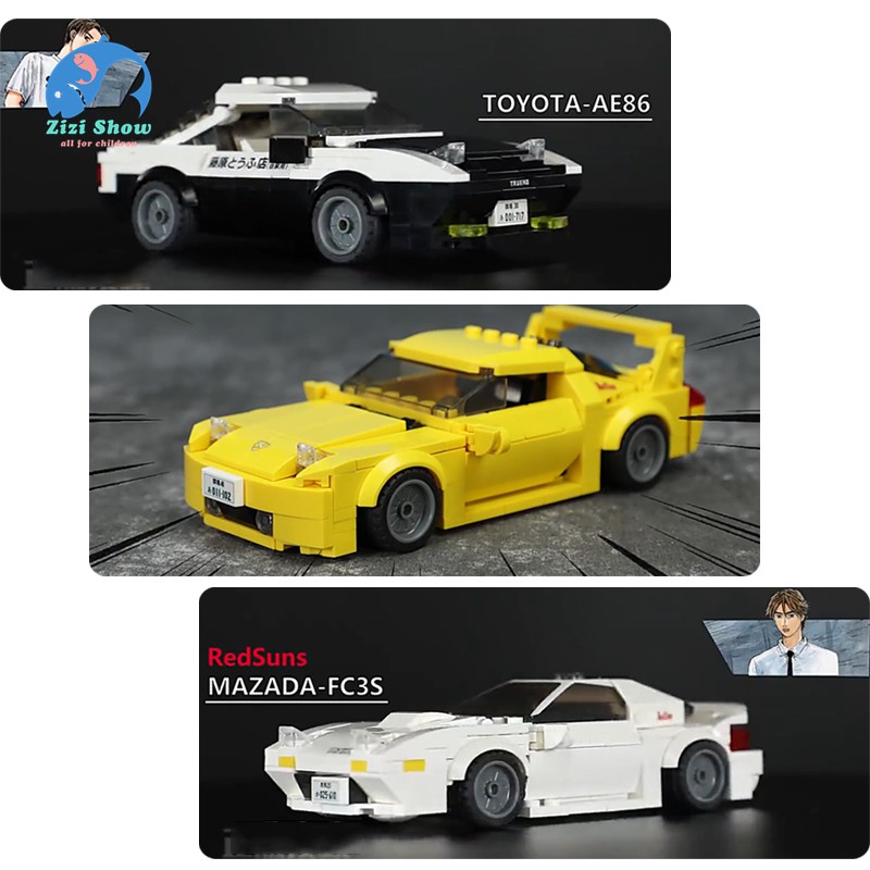 Bộ đồ chơi lắp ráp xe đua sáng tạo cho bé Ae86