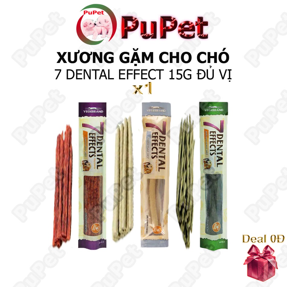 Xương gặm 7 Dental Effect sạch răng, thơm miệng cho chó mèo - PuPet Shop