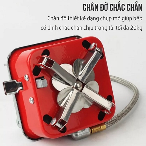 [CÓ SẴN] Bếp ga du lịch mini [TẶNG DÂY DẪN GA ] dã ngoại gấp gọn đa năng tiện lợi- TR393 ,có van điều chỉnh ga cao cấp