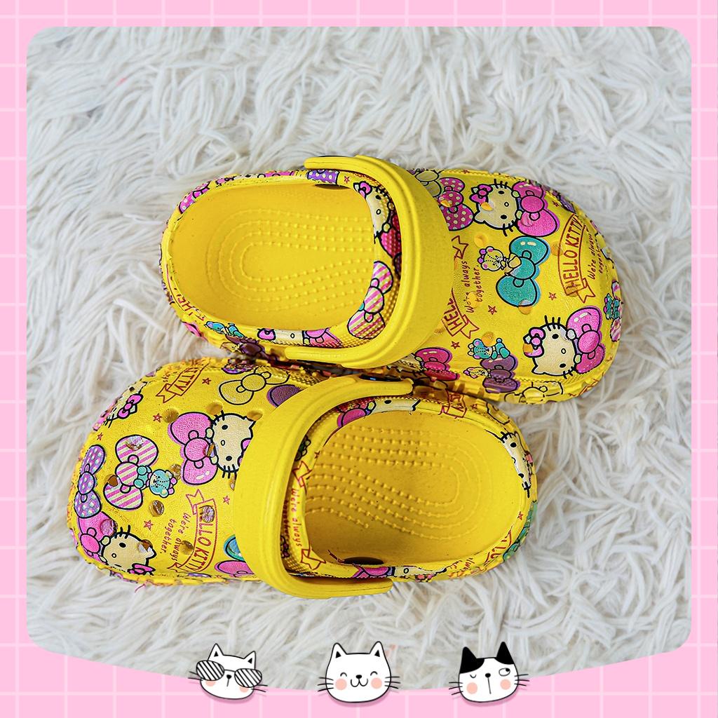 Dép Sục, Hình 3D Kitty Quai Hậu Cho Bé Trai Bé Gái In Hình Siêu Đẹp