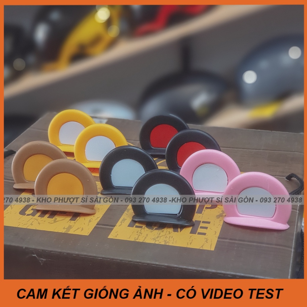 Phụ kiện tai gấu gắn mũ bảo hiểm nhiều màu siêu kute kèm keo dán - Tai gấu gắn nón