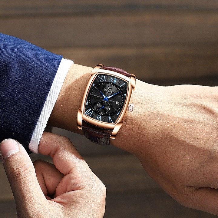 [Hàng Chính Hãng] Đồng Hồ Nam Chenxi Dây Da Mặt Vuông | BigBuy360 - bigbuy360.vn