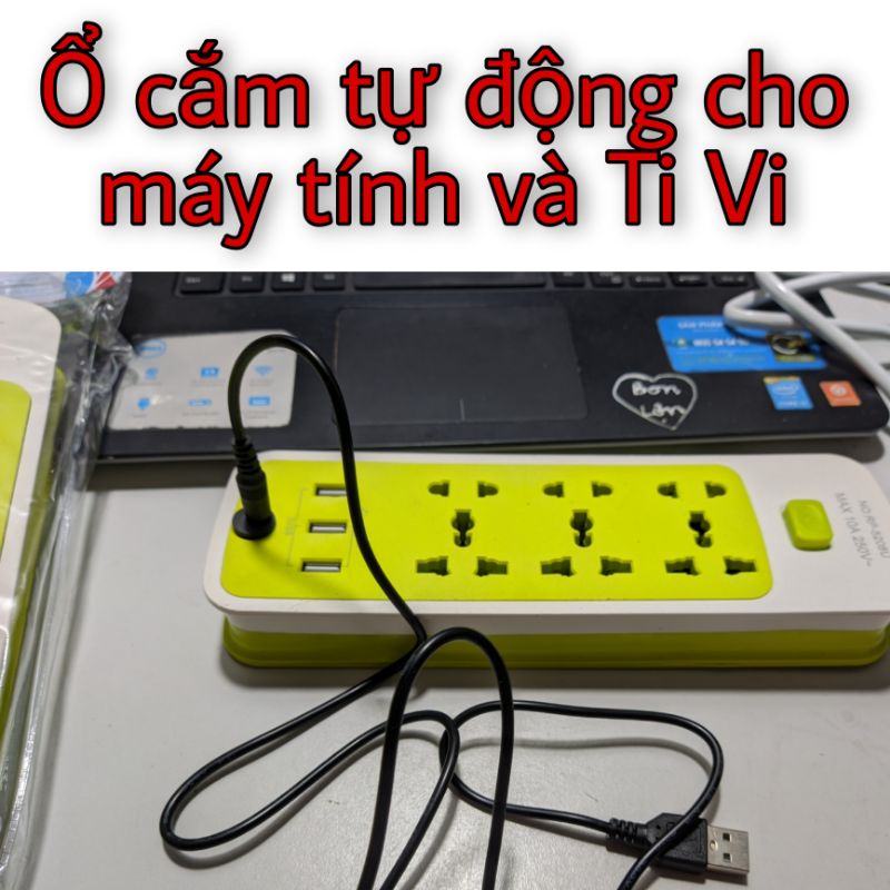 Ổ cắm điện tự ngắt thông minh tự động dành cho máy tính và tivi