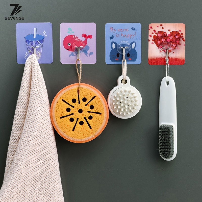 Móc treo đồ dán tường có giác hút tiện lợi cho nhà bếp