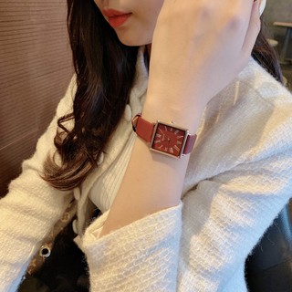 Đồng hồ nữ JULIUS JA-1269D dây da ( đỏ )