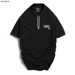 Áo Polo nam cổ bẻ phối SAPO in logo vải cá sấu Cotton xuất xịn,chuẩn form, sang trọng - thanh lịch - POLOMAN