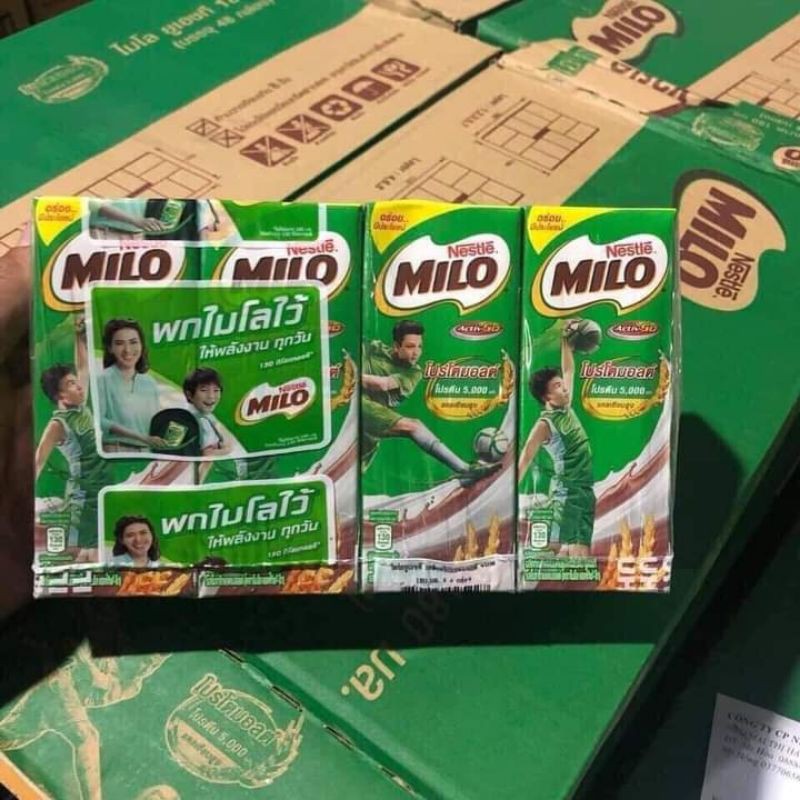 1 thùng milo Thái Lan 48 hộp 180ml,date 12/2021