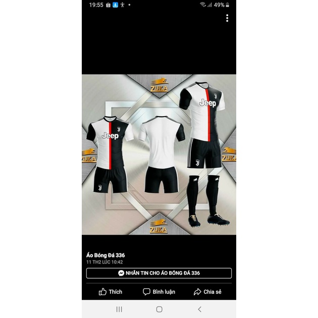 Bộ quần áo bóng đá CLB JUVENTUS, áo thể thao nam nữ cao cấp, in tên theo yêu cầu