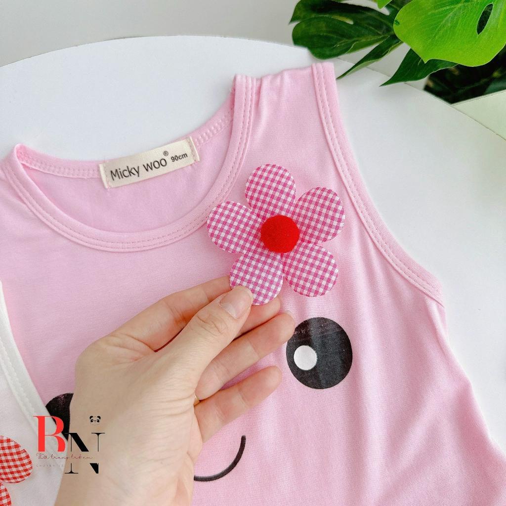 BỘ CÁNH TIÊN QUẦN CHIP BÈO THUN LẠNH MINKY MOM CHO BÉ GÁI