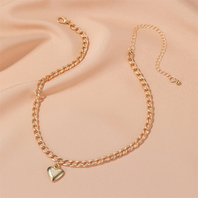 Vòng Cổ Choker Mặt Trái Tim Thời Trang Cho Nữ