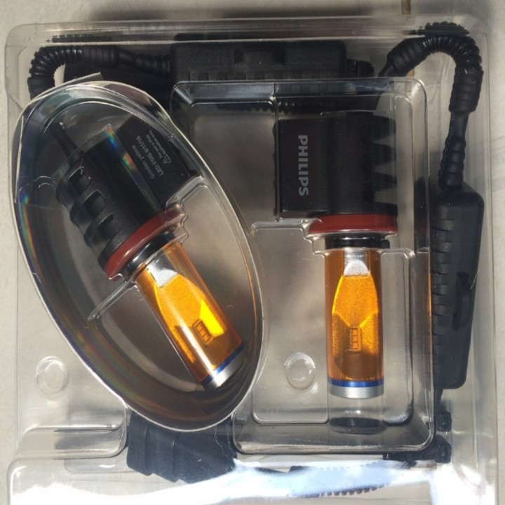 Bóng đèn Led gầm, sương mù xe hơi, ô tô thương hiệu Philips 1 đôi 2 chiếc 10W, 2700K: Mã sản phẩm H11