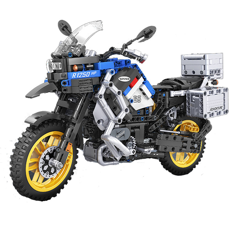 Mẫu Lắp Ráp mô hình Siêu Xe New Winner 7048 Technic Motorbike 948pcs Construction 1:6 Adventure Motorcycle