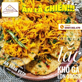 Cơm cháy chiên mắm hành lắc khô gà loại ngon - đồ ăn vặt vừa ngon vừa rẻ đặc sản 3 miền hương quê