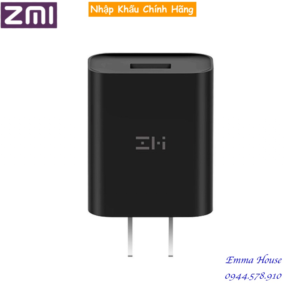 [Hàng Chính Hãng] Củ sạc nhanh 18W ZMI Xiaomi HA612 cho điện thoại iphone, ipad, smartphone - Bảo hành 03 tháng