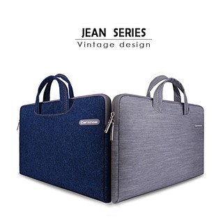 Túi xách laptop Cartinoe Jean xám