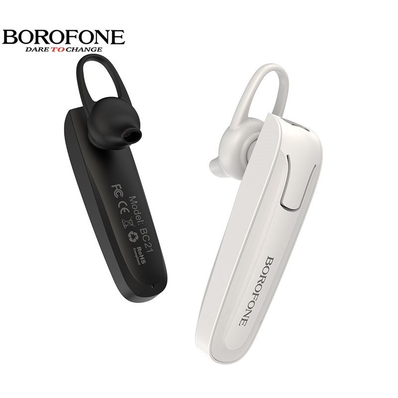 Tai nghe nhét tai bluetooth BOROFONE BC21 chống ồn, không dây, nghe nhạc 4 tiếng - Chính hãng