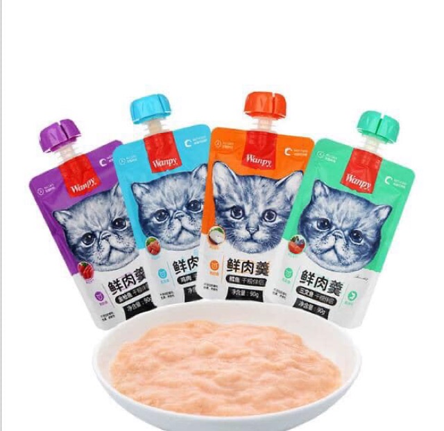 Sup dinh dưỡng Wanpy NẮP VẶN cho mèo