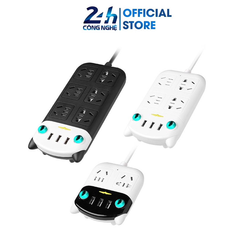 Ổ cắm điện thông minh kèm cổng sạc USB, tiện lợi, nhỏ gọn, chống cháy nổ - K1224