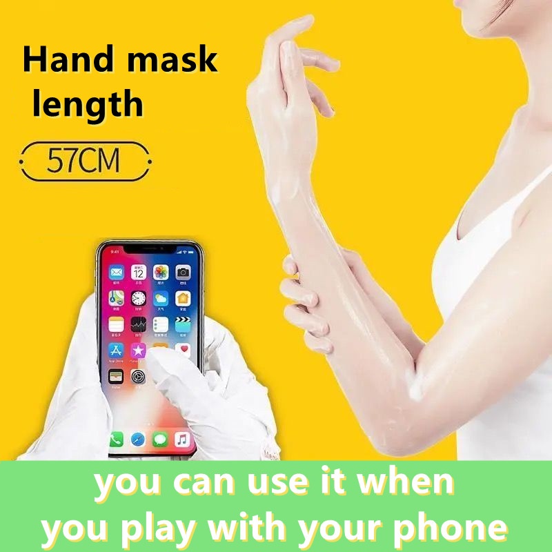 Mặt nạ chân/ Mặt nạ cánh tay tinh chất sữa dê siêu dài dưỡng ẩm làm trắng da