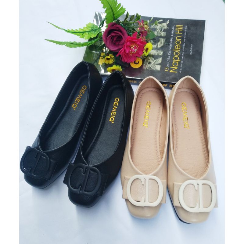 giày bệt nữ da mềm đế dẻo siêu xinh