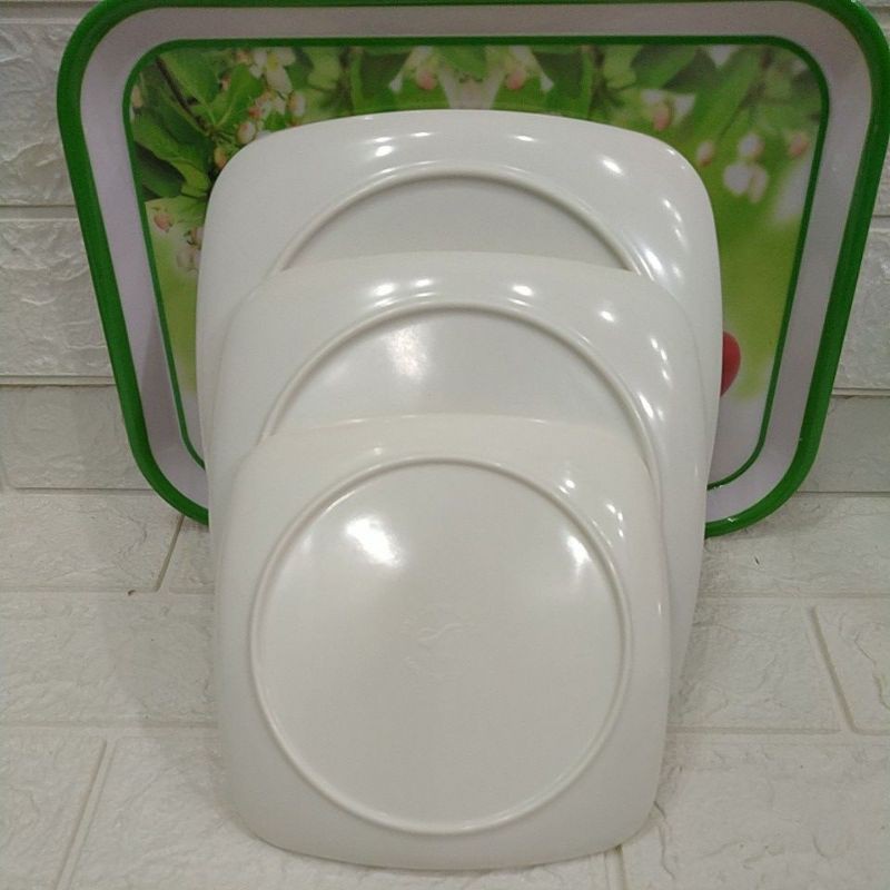 Đĩa phíp vuông trắng 16×16cm, 19×19 cm,22×22cm