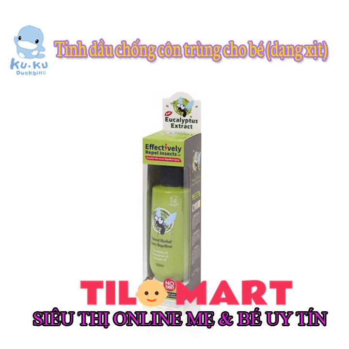 Tinh dầu chống côn trùng/muỗi cho bé (dạng xịt) 100ml KUKU
